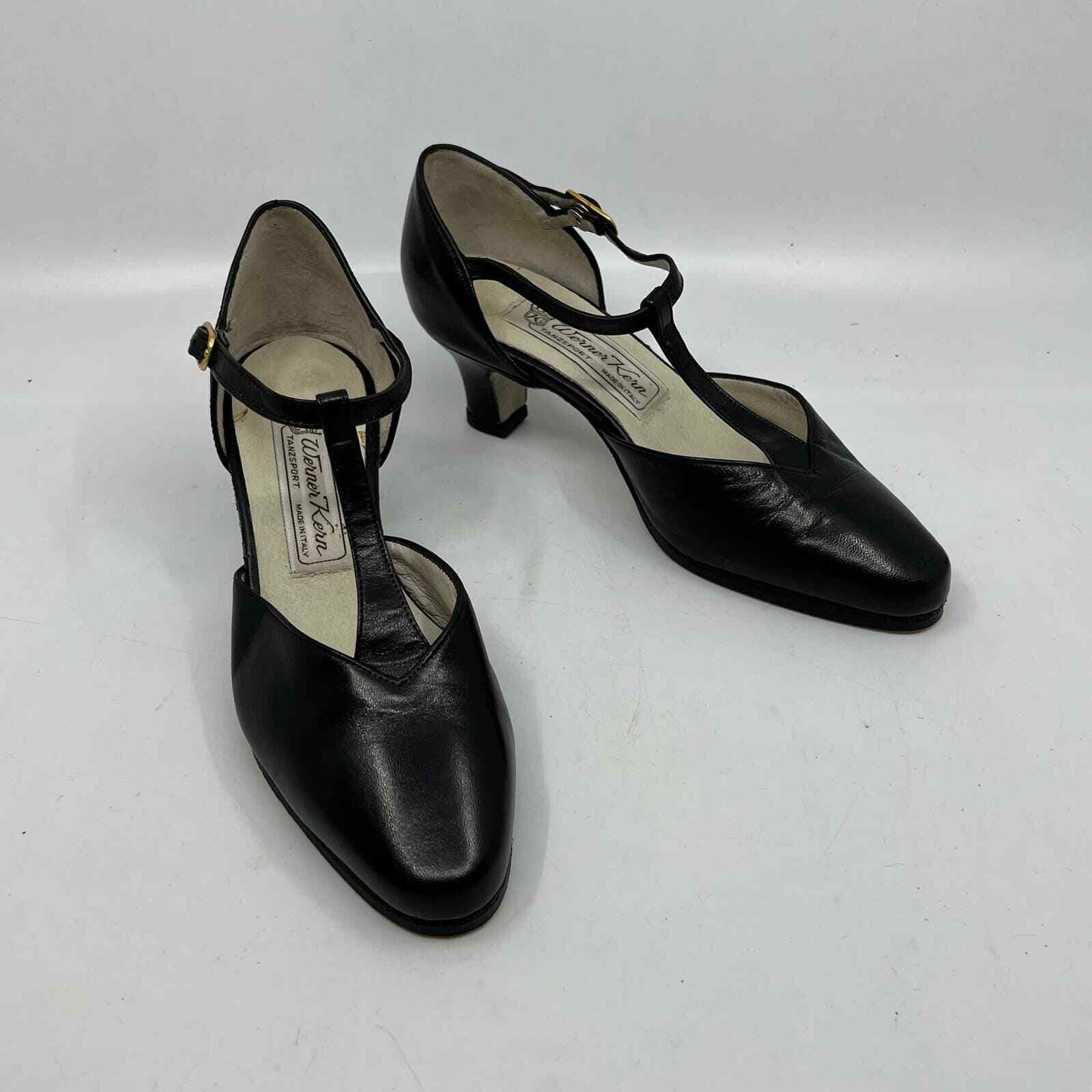 WERNER KERN Black Dance Pumps/Character Shoes - S… - image 1