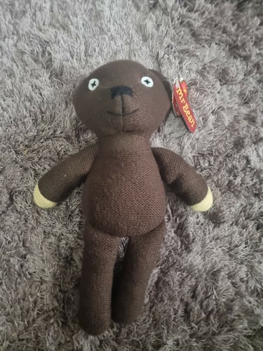 Ty Mr Bean Bear knitted teddy bear nwt