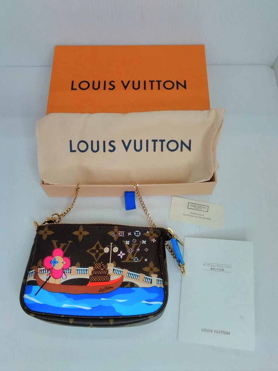 Auth Louis Vuitton Vivienne Christmas 2019 Mini Pochette Pouch