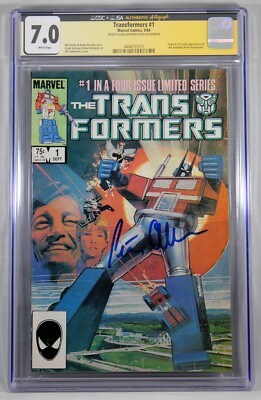 PETER CULLEN SIGNED Transformers #1 1984 COMIC CGC JSA AUTHENTIC