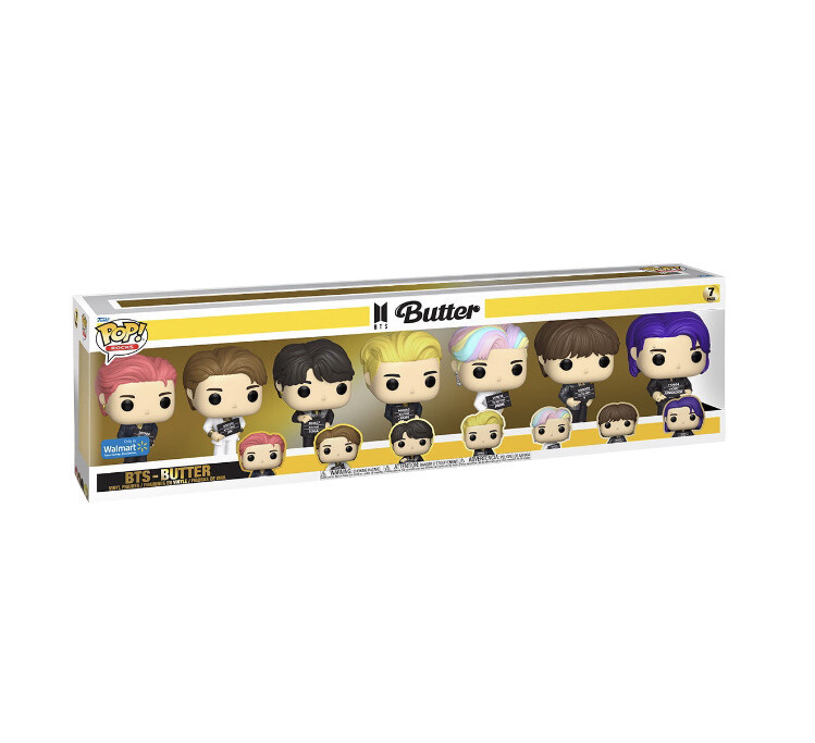 Funko Pop! Rocks: BTS - Butter - 7 pack (Walmart Exclusive) IN 