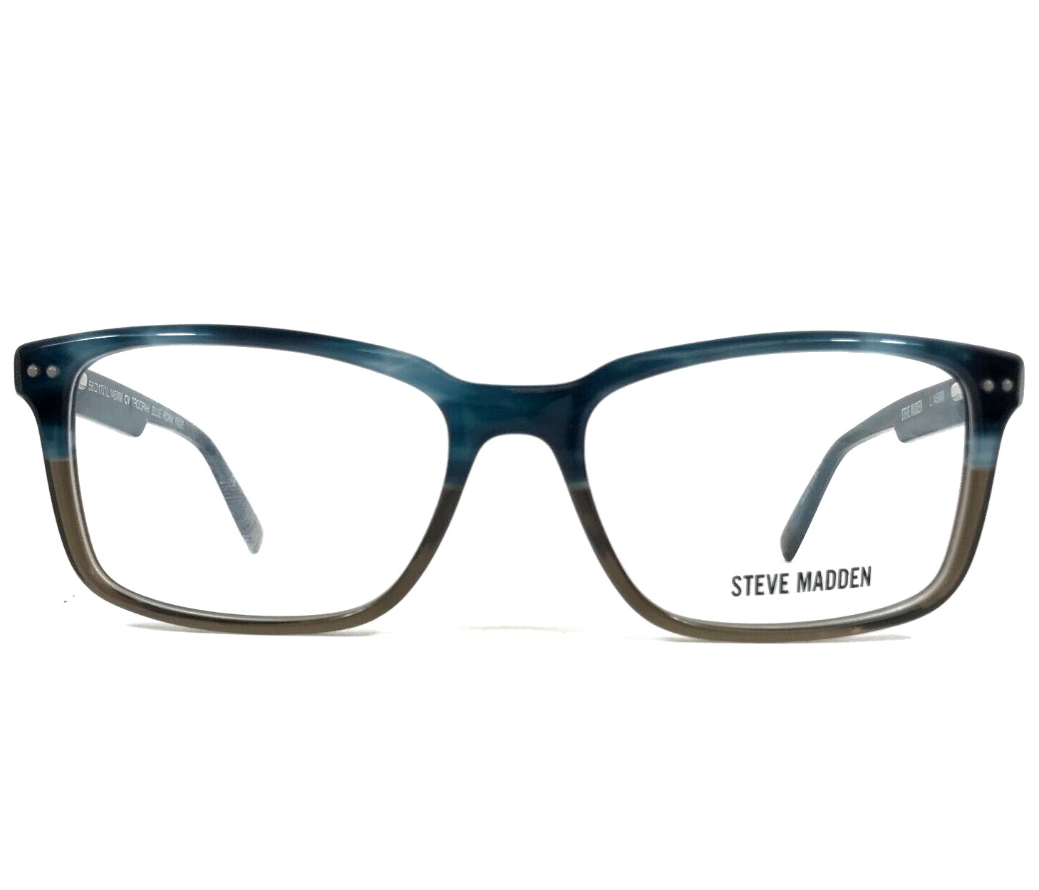Оправа для очков Steve Madden в стиле TROOPAH с СИНИМ рогом И ВЫЦВЕТАЮЩИМ коричневым прямоугольником 56-17-145 7090₽