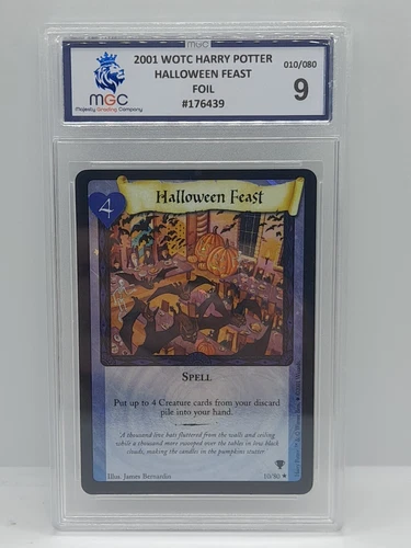 2001 WOTC Harry Potter TCG Halloween Feast Foil MGC 9 Quidditch Cup Set