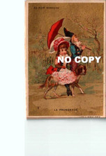 Chromo AU BON MARCHE - Chansons enfantines : LA PROMENADE