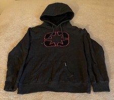 Polaris Women's Icon Hoodie Sweatshirt Gray Pink Size Large Rare Colors Sweater