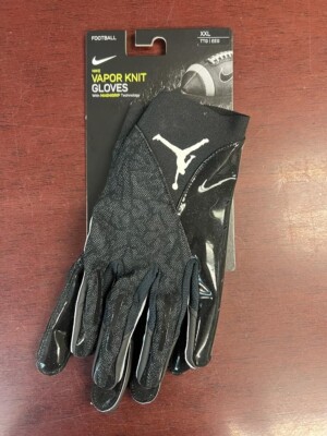 Nike Jordan Vapor Knit Football Gloves Magnigrip Technology Black XXL DM0050