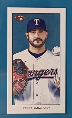 2022 topps t206 Martin Perez American Beauty Back/10