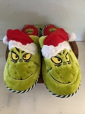 Dr. Seuss The Grinch Christmas Slippers Size M 9-10 Mens