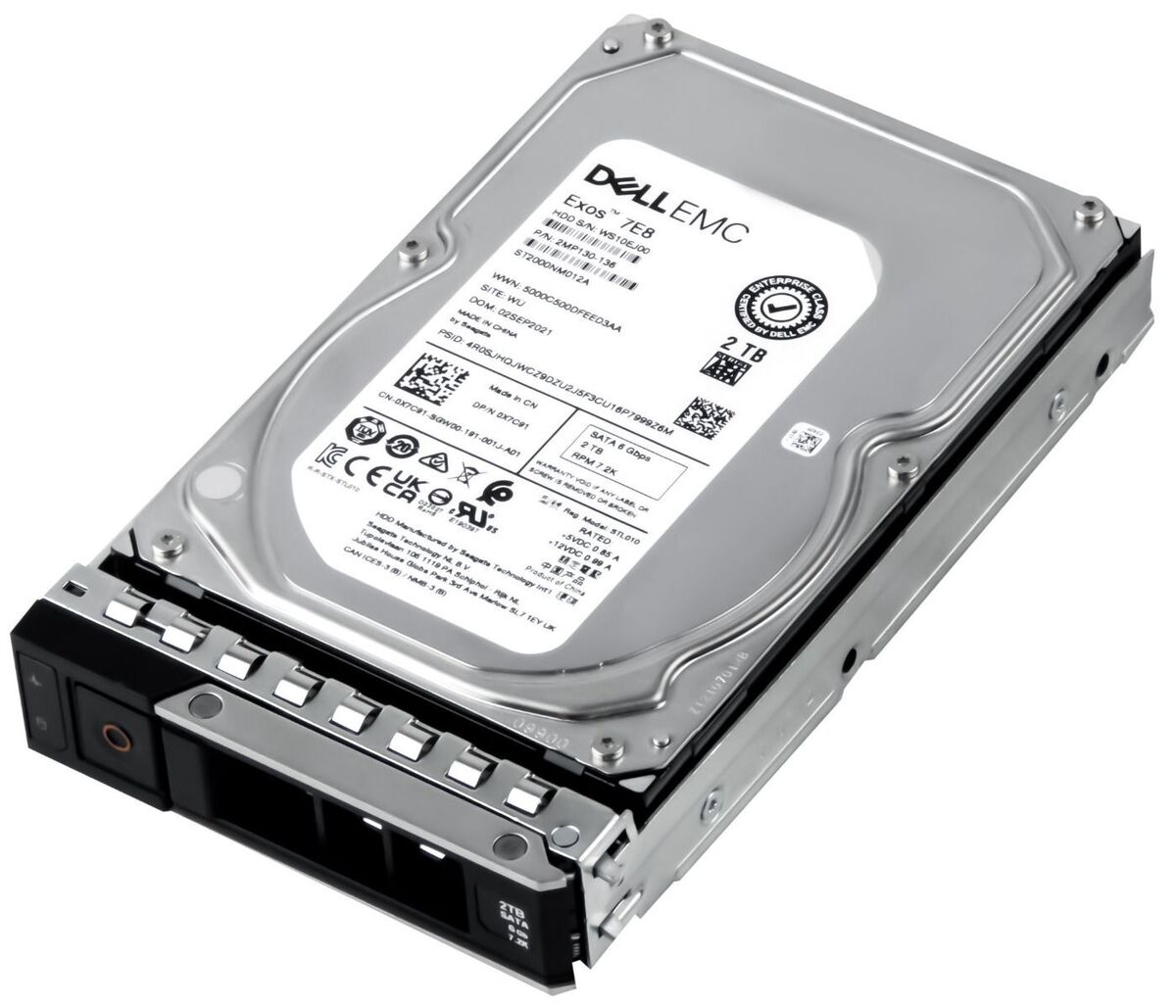 Hard Drive Dell EMC EXOS 7E8 0X7C91 2TB 7200RPM 256MB SATA Hard Drive Dell EMC EXOS 7E8 0X7C91 2TB 7200RPM 256MB SATA