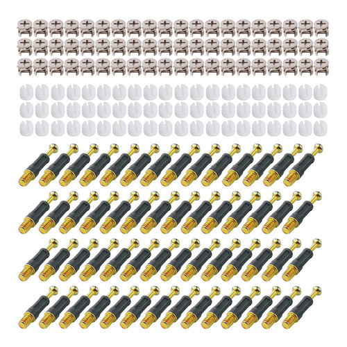 Fixing Screw Eccentric Cam Ø11.8mm and Bolts Fitting Dowels M6x36mm with Pre-...