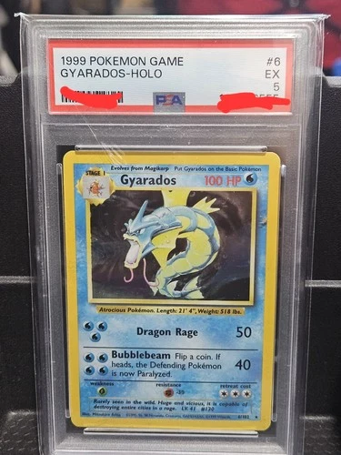 Pokémon Gyarados Holo Rare Base Set 006/102 PSA 5 English 1999