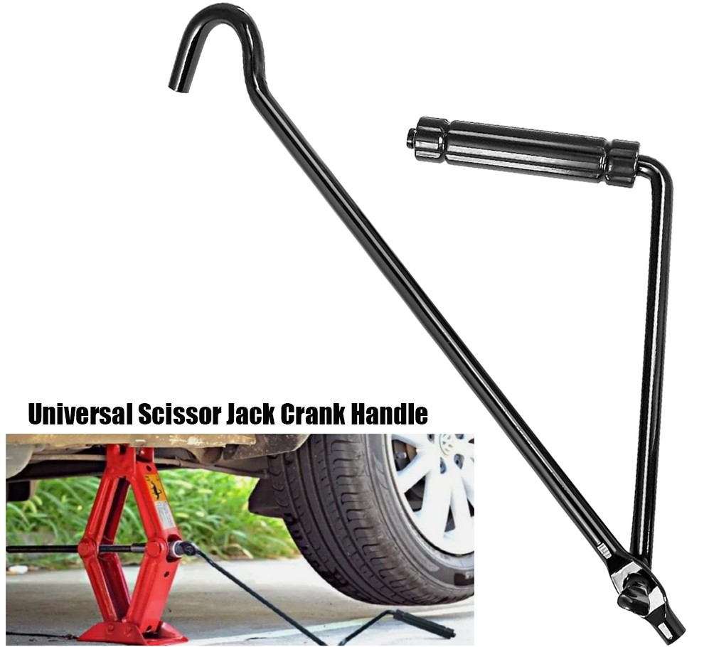 Car Suv Truck Tire Wheel Jack Lug Wrench car Metal Handle Scissors Jack Tool x1