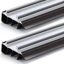 2 Pack 36" Door Sweep Hardware Double Bubble Kerf Door Sweep Door Bottom with...