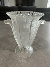 Vintage Heisey Empress Antartic Etch Vase Excellent Condition No Reserve!