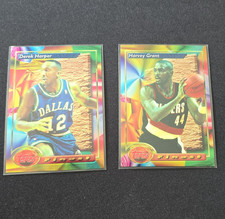 Topps Finest 1993-94 Lot 2 Derek Harper #31 Harvey Grant #145