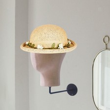 Tête de mannequin murale pour enfant, support de rangement pour chapeaux,