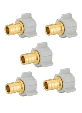 5-Pack EFIELD Pex-A Expansion Full Flow Brass Fittings 1/2" Pex X 1/2" Female...