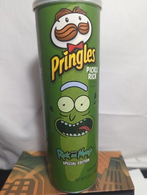 Pickle Rick Pringles Can Special Edition Opened No Chips 