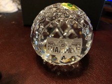 Waterford 2020 MLB World Series Champions Dodgers Crystal Baseball New
