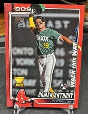 Roman Anthony RC 2026 Topps Walk This Way Variation Red /5 Case Hit SSP #189