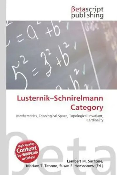 Lambert M. Surhone (U. A.) | Lusternik-Schnirelmann Category | Taschenbuch-image