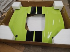 New Take Off Oem 20-22 Ford Mustang Gt500 Hood Grabber Lime Black Stripe F9