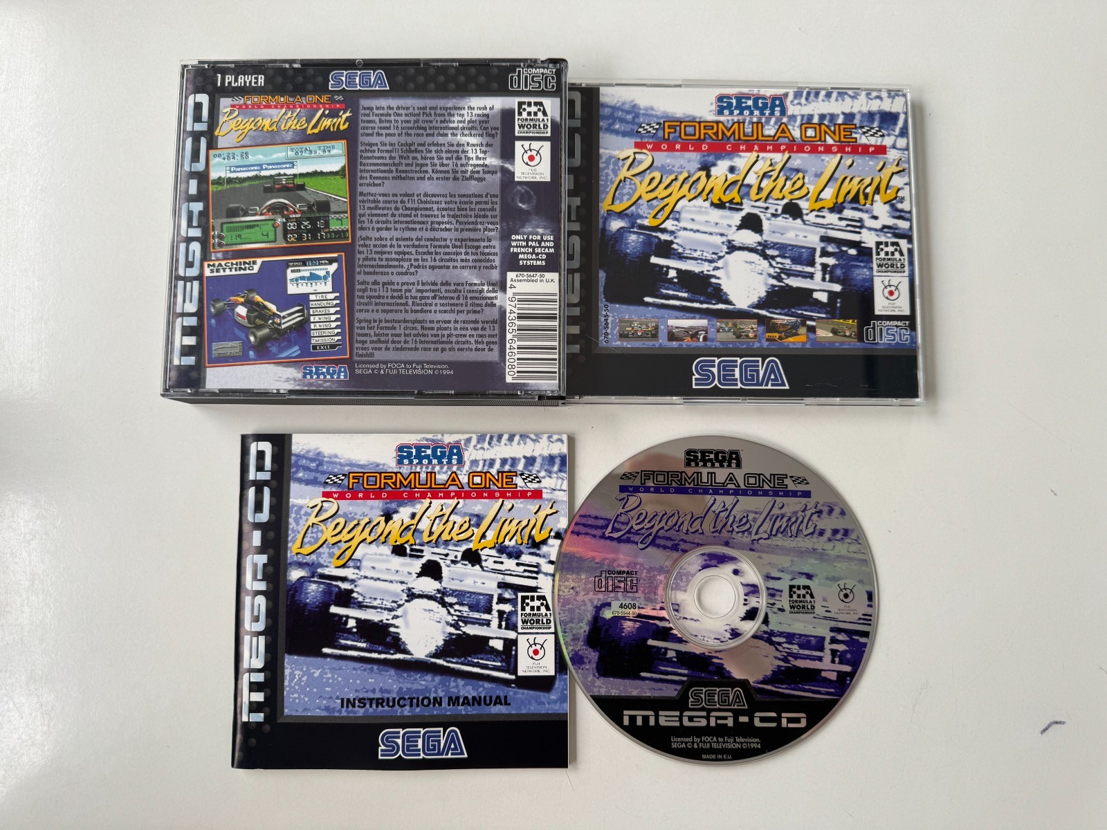 Formula One World Championship - Beyond The Limit für Sega Mega CD