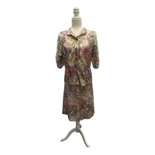 Vintage Womens 2 Piece 1970s Top And Skirt Size Medium Floral Made In America