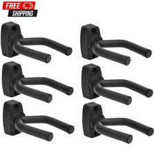 Guitar Wall Mount Hanger 6PCS Black Display H...