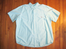 Vintage Polo Ralph Lauren Green Short Sleeve Oxford Casual Shirt Sz 2XL Big New