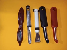 Progressive Kitchen Peeler Set 5 Vegetable Fruit Zester Peeler Mixed Brands