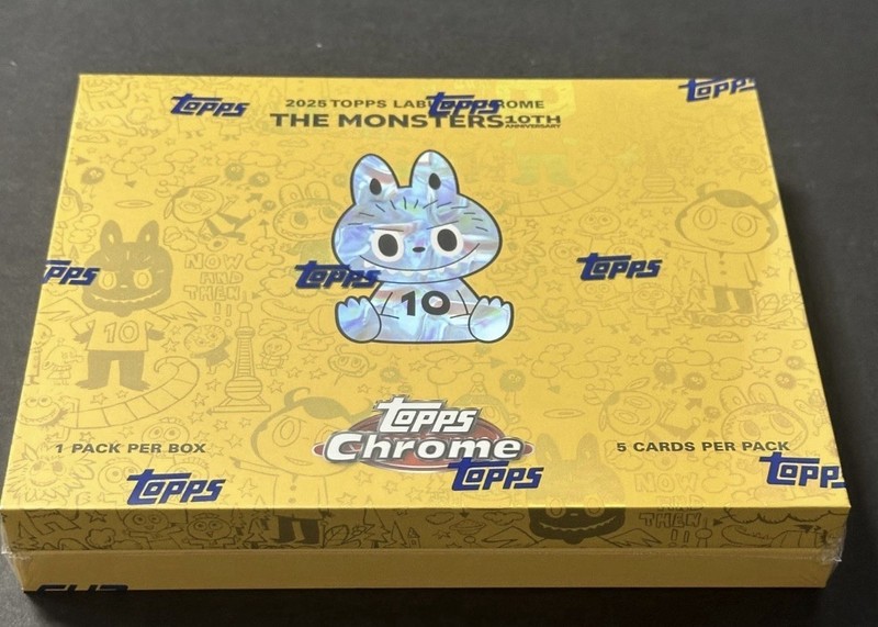 2025 TOPPS LABUBU CHROME The Monsters 10th Anniversary HOBBY BOX Brand New.