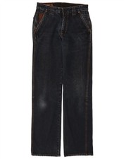 Marlboro Classics Mens Straight Jeans W30 L34 Navy Blue Cotton AL17