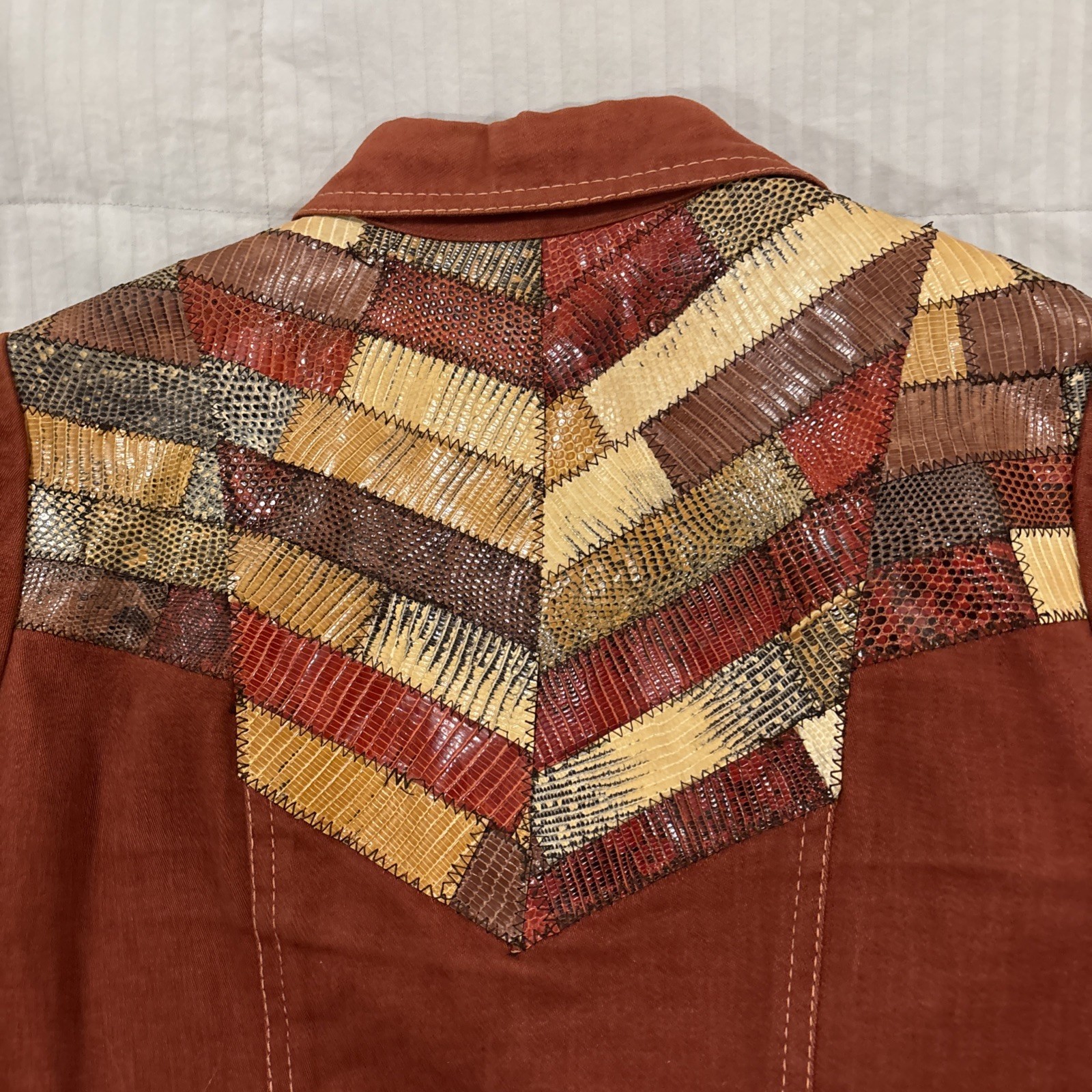 Rare Vintage Patchwork Button Up Shirts- Above Th… - image 13