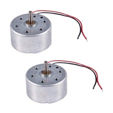 2X 1700-7300RPM 1.5-6.5V High Torque Cylinder Electric  DC Motor F3R24361