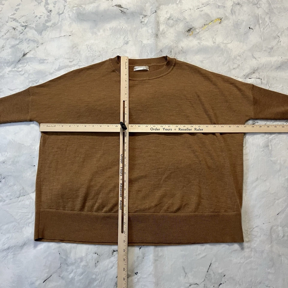 Suéter By Anthropologie Mujer Talla Pequeña Marrón Dolman Cuello Redondo Relajado Foto 2 de 4