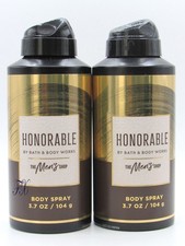 BATH BODY WORKS HONORABLE MEN'S BODY SPRAY 3.7 OZ LOT OF 2 PCS