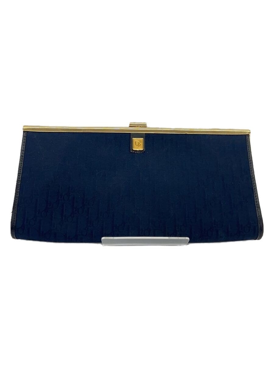 RARE Christian Dior Trotter NVY Clutch Bag from Japan