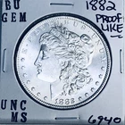 1882 BU GEM MORGAN SILVER DOLLAR UNC /MS+++ U.S. MINT RARE COIN 6940