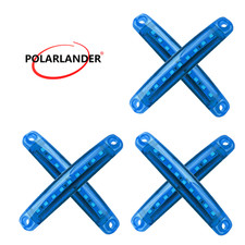 6PCS BLUE 12-24V universal 1Wx9 truck side light 3030 lamp beads 9led