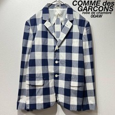 USED RARE 2000 COMME DES GARCONS CHECKED TAILORED JACKET GOOD