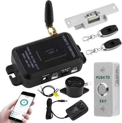 Wifi Tuya Access Control Fail-Secure Electric Strike Door Lock Kit System Gate R