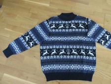 Damen Norweger Pullover blau 44 - Neuwertig