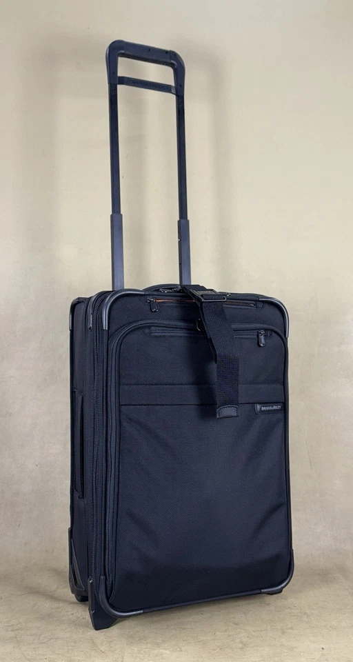 Briggs & Riley Baseline U122CX Expandable Upright Domestic CarryOn Luggage Black - Image 3 of 4