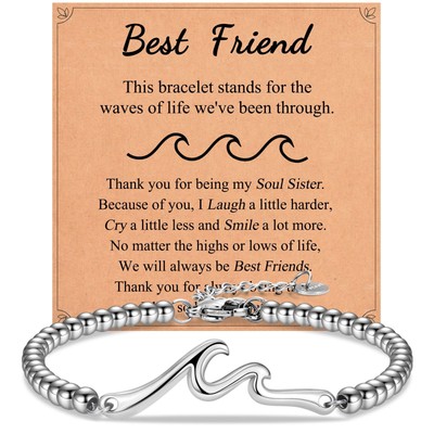 BFF Dog Tag Charm Bead - Best Friends Forever Bracelet Charm, Fits Pandora, Chamilia & More, Zinc Alloy