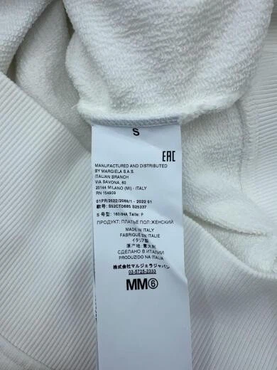 MAISON MARGIELA MM6 Vestito manica lunga S Cotone WHT Stampa S52CT0685