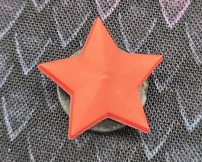 Red Star Licensed Authentic Jibbitz Croc Shoe Charm Early 2000s Comb Ship Avail