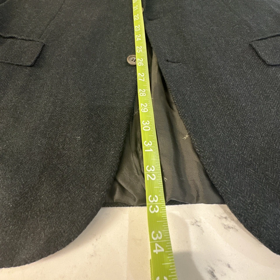 Blazer de 3 botones KITON U.S. 46R verde espiga cachemir Foto 4 de 4