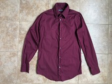 Dolce & Gabbana Burgundy Long Sleeve Shirt Size 16/41