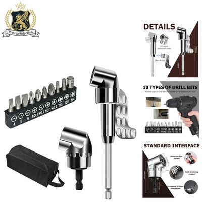 Compact 105° Right Angle Drill Driver Extension - 13pcs for Enhanced Efficiency